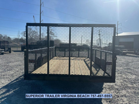 New 2025 TEXAS BRAGG TRAILERS 6x12LD w/ 2' Sides & Gate Utility Trailer