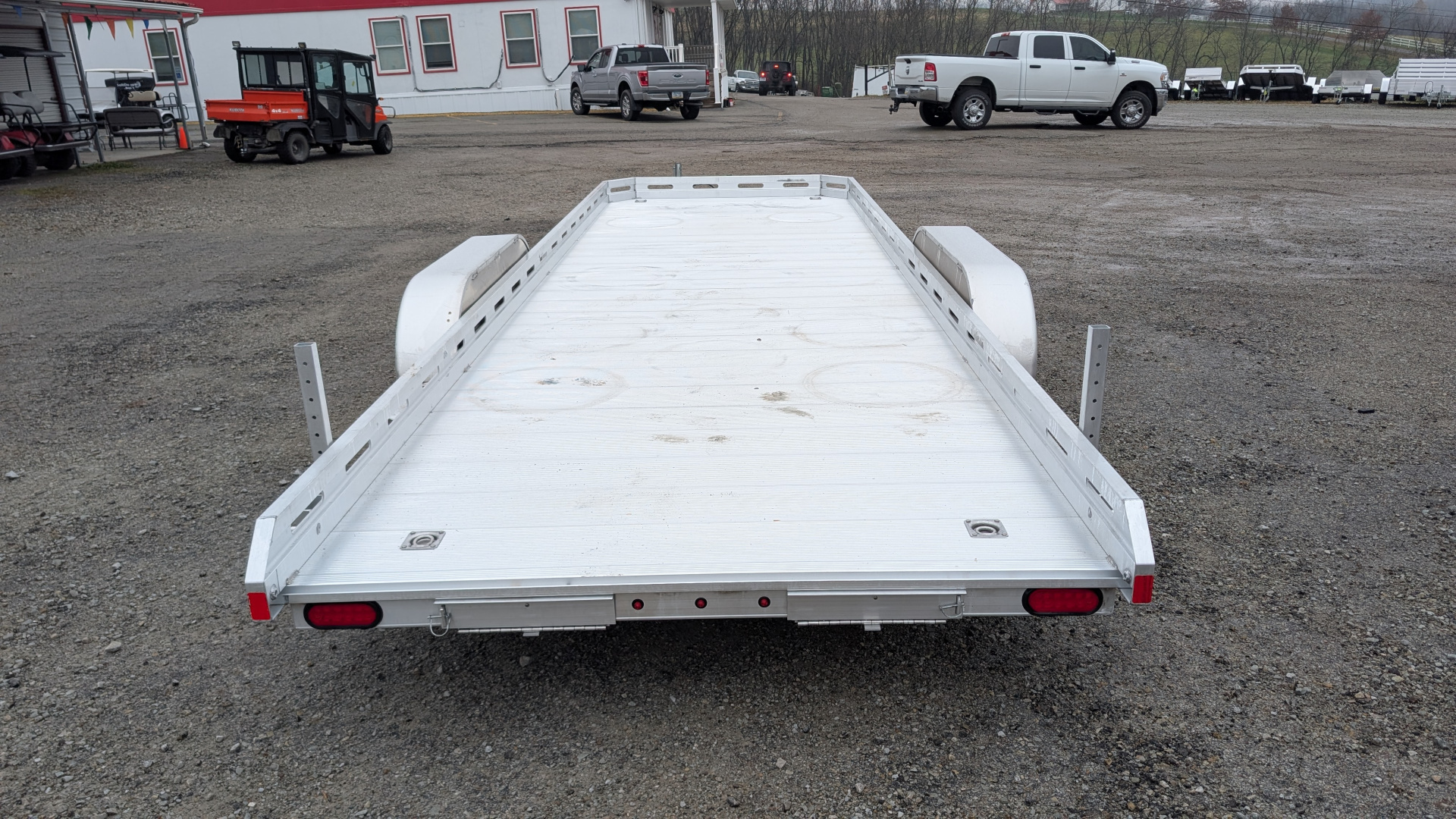 New 2026 Aluma 6'6" x 22' Tandem Utility Trailer w/ Pull Out Ramps