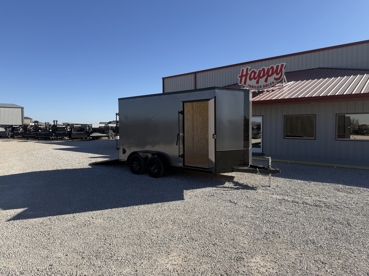 New 2026 Compass 7'x14' Enclosed Cargo Trailer - Indigo DLX