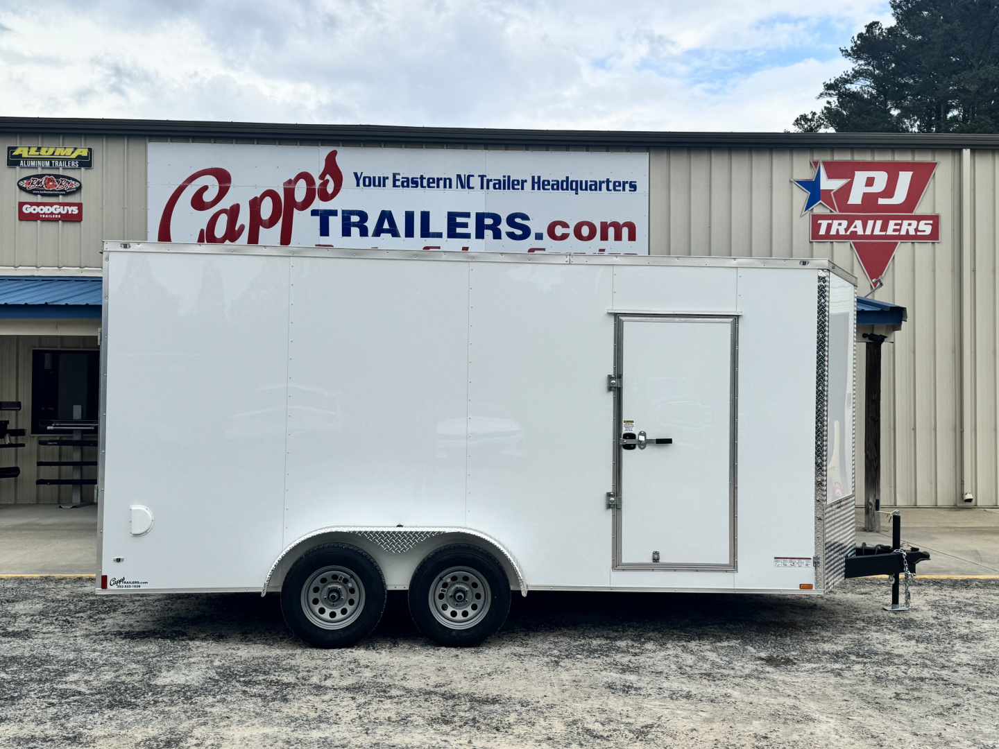 New 2026 Anvil AT7X16TA2W+9 WHITE Cargo / Enclosed Trailer