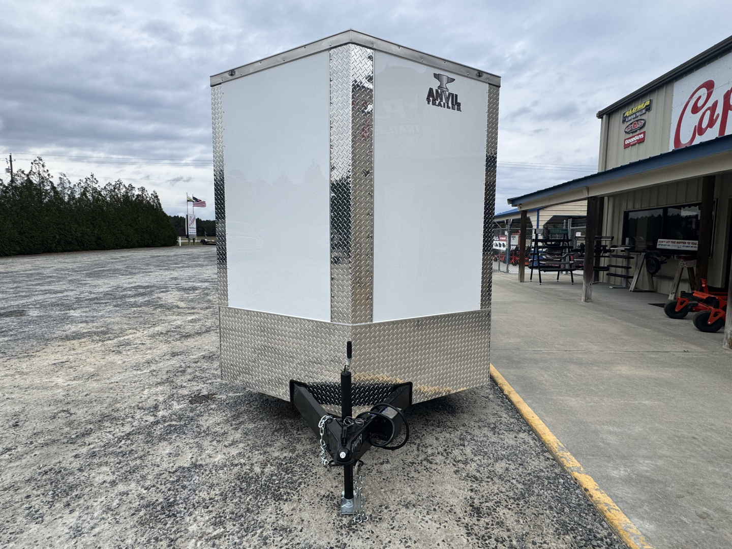 New 2026 Anvil AT7X16TA2W+9 WHITE Cargo / Enclosed Trailer