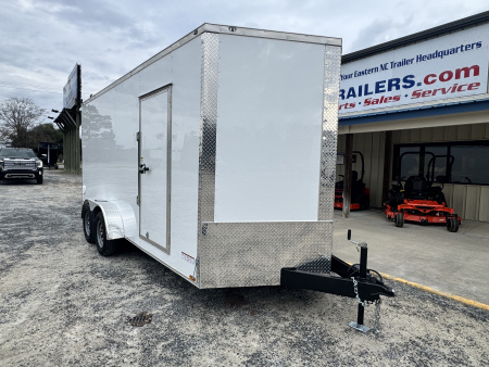 New 2026 Anvil AT7X16TA2W+9 WHITE Cargo / Enclosed Trailer