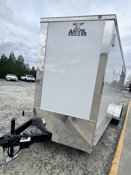 New 2026 Anvil AT7X16TA2W+9 WHITE Cargo / Enclosed Trailer