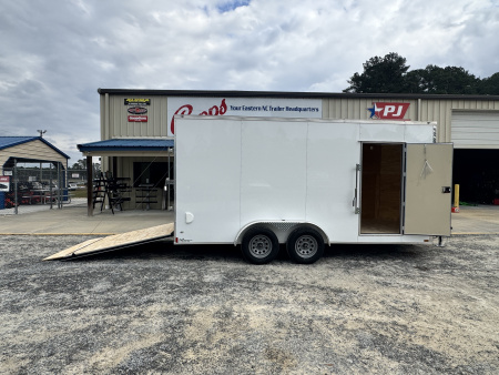 New 2026 Anvil AT7X16TA2W+9 WHITE Cargo / Enclosed Trailer