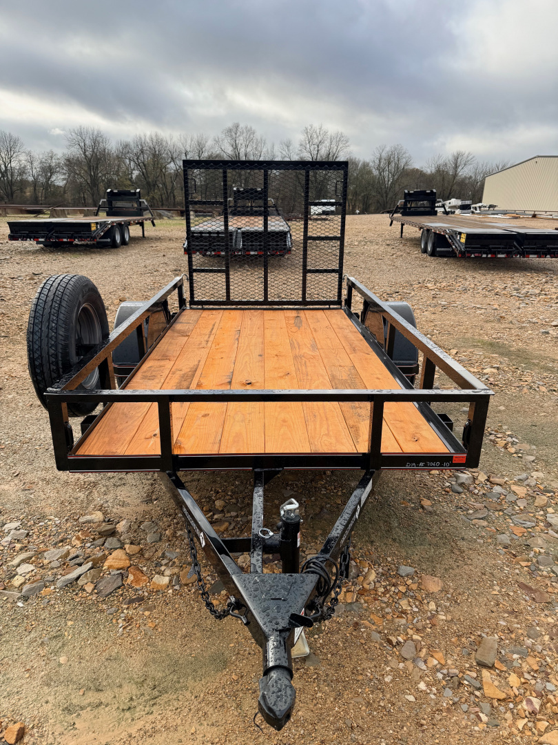 New 2026 Diamond T 510 Single Axle Utility Trailer, Rear Ramp Gate, Spare