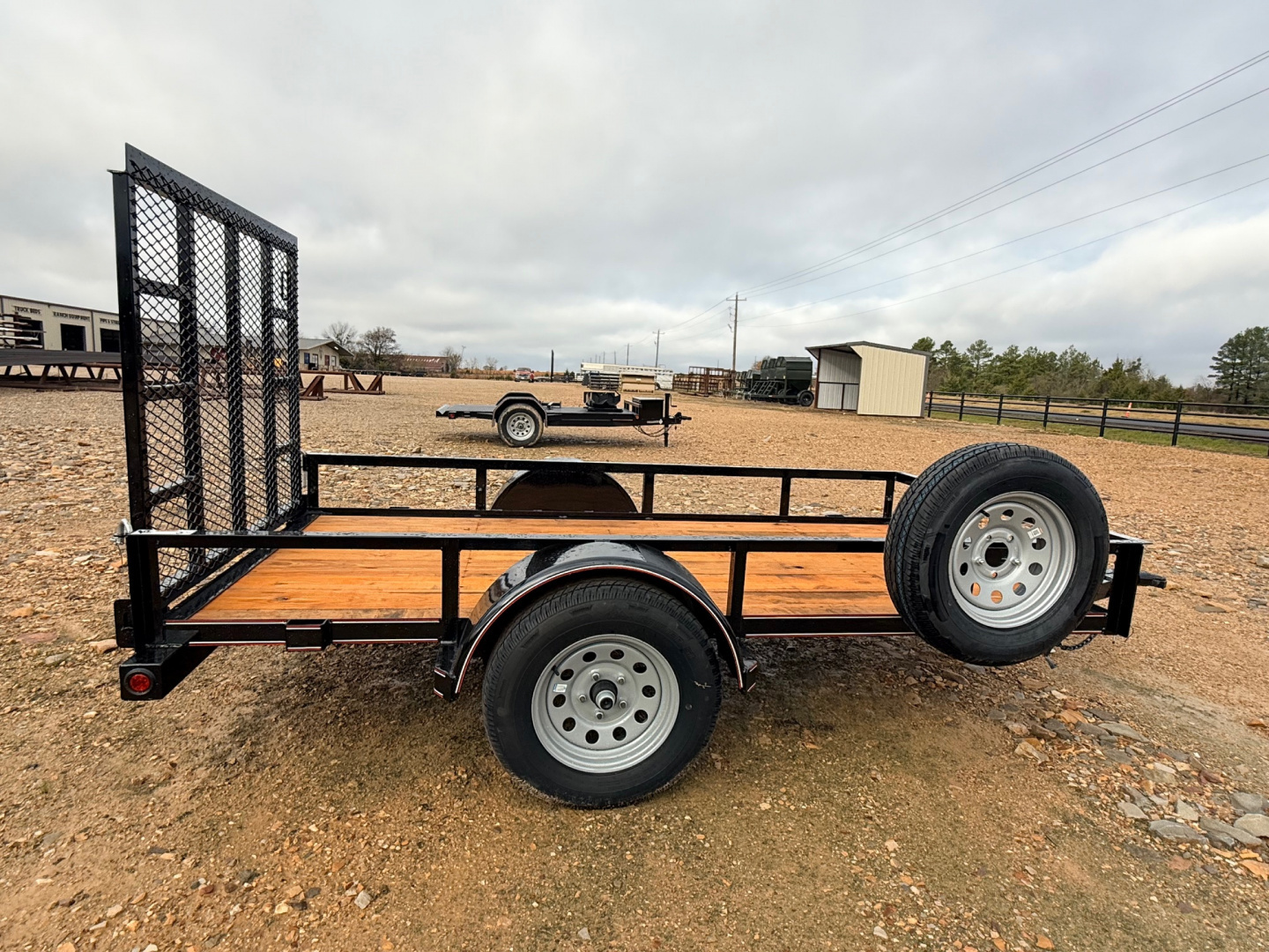 New 2026 Diamond T 510 Single Axle Utility Trailer, Rear Ramp Gate, Spare