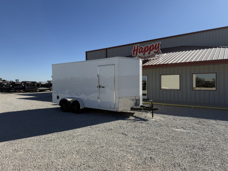 New 2026 Compass 7'x16' Enclosed Cargo Trailer - Indigo DLX