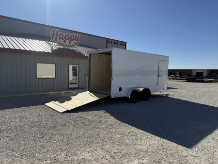 New 2026 Compass 7'x16' Enclosed Cargo Trailer - Indigo DLX