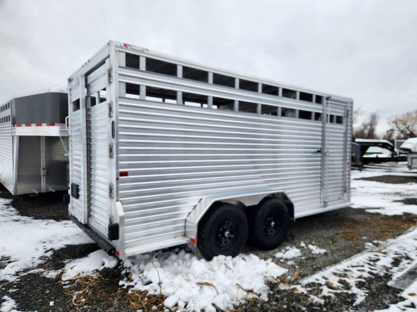 New 2026 Frontier Trailers LIVESTOCK 18-7 Stock / Stock Combo Trailer