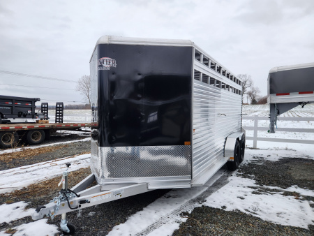 New 2026 Frontier Trailers LIVESTOCK 18-7 Stock / Stock Combo Trailer