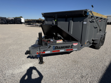 New 2026 Diamond C 82"x14' BP HD Low Profile Telescopic Dump w/ 44" Sides - LPT207 Pacesetter Edition