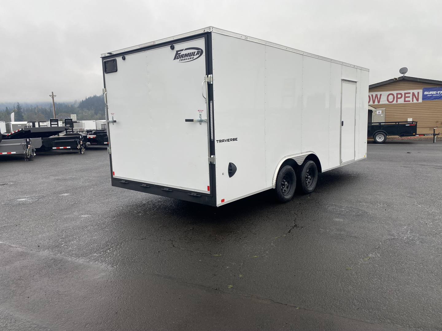 New 2026 Formula Traverse 8.5x20 Enclosed Trailer w/ Rear Ramp Door +6" Height 7K GVWR