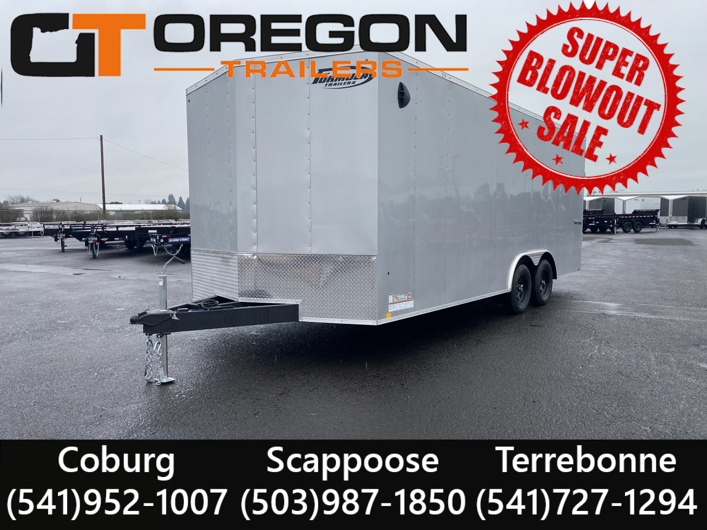 New 2026 Formula Traverse 8.5x20 Enclosed Trailer w/ Rear Ramp Door +6  Height 7K GVWR