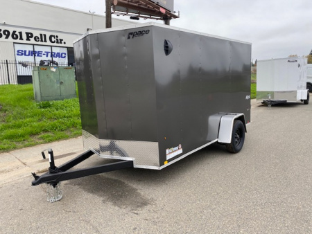 New 6x12 Single Axle 3K Enclosed Cargo Trailer