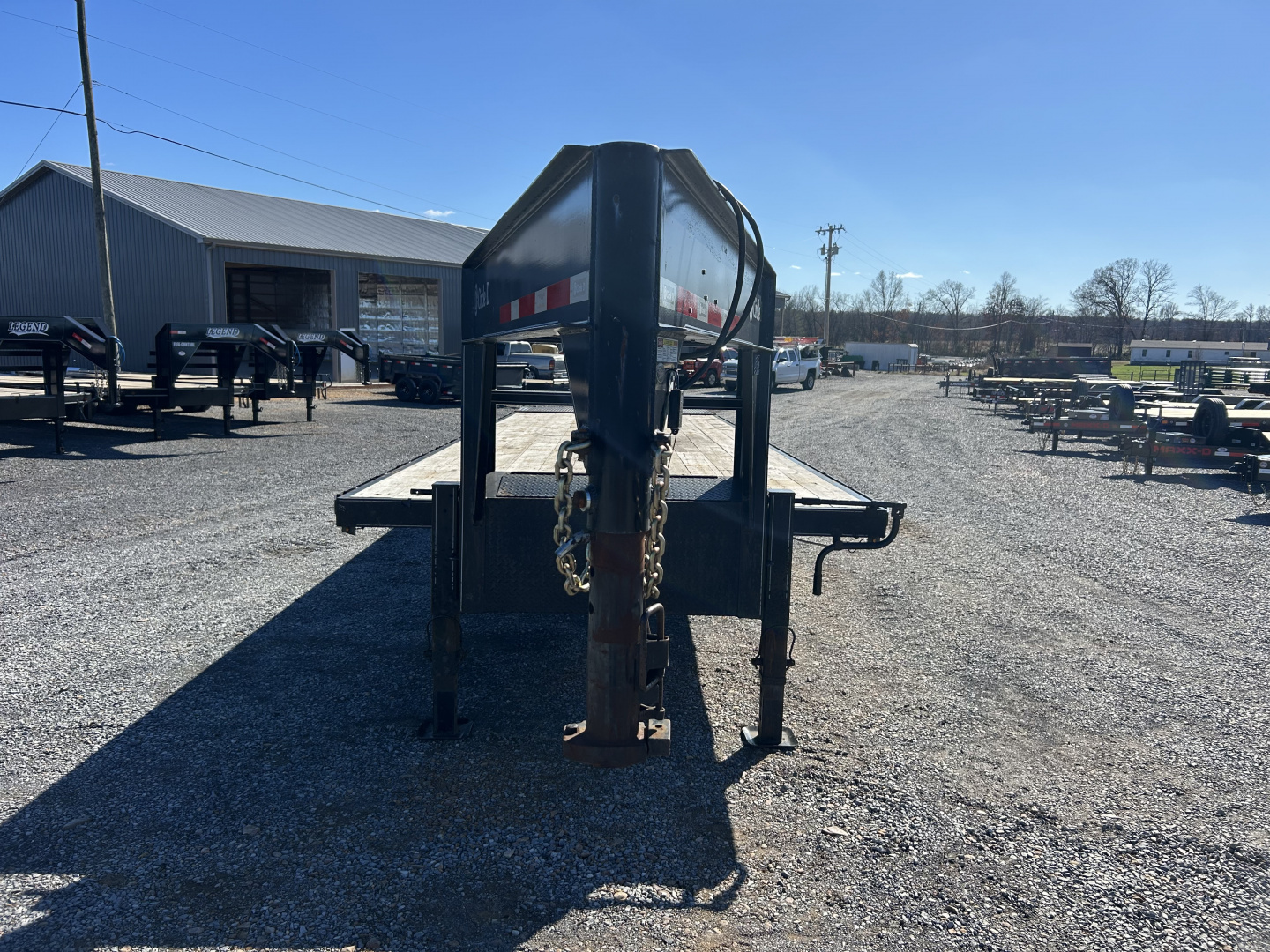 Used 2021 Circle D 102"X29' 22K Gooseneck Flatbed Trailer