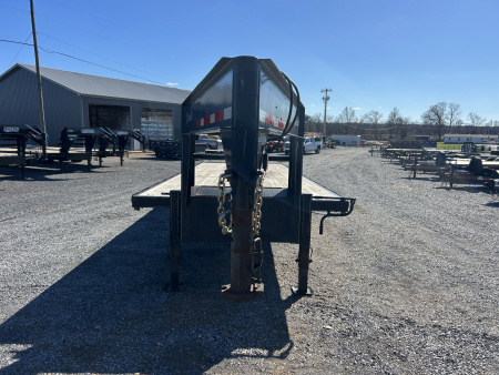 Used 2021 Circle D 102"X29' 22K Gooseneck Flatbed Trailer