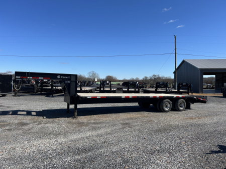 Used 2021 Circle D 102"X29' 22K Gooseneck Flatbed Trailer