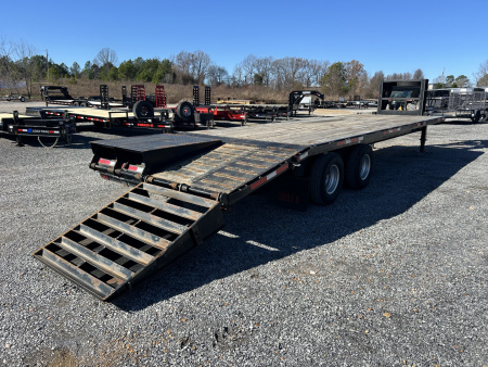 Used 2021 Circle D 102"X29' 22K Gooseneck Flatbed Trailer