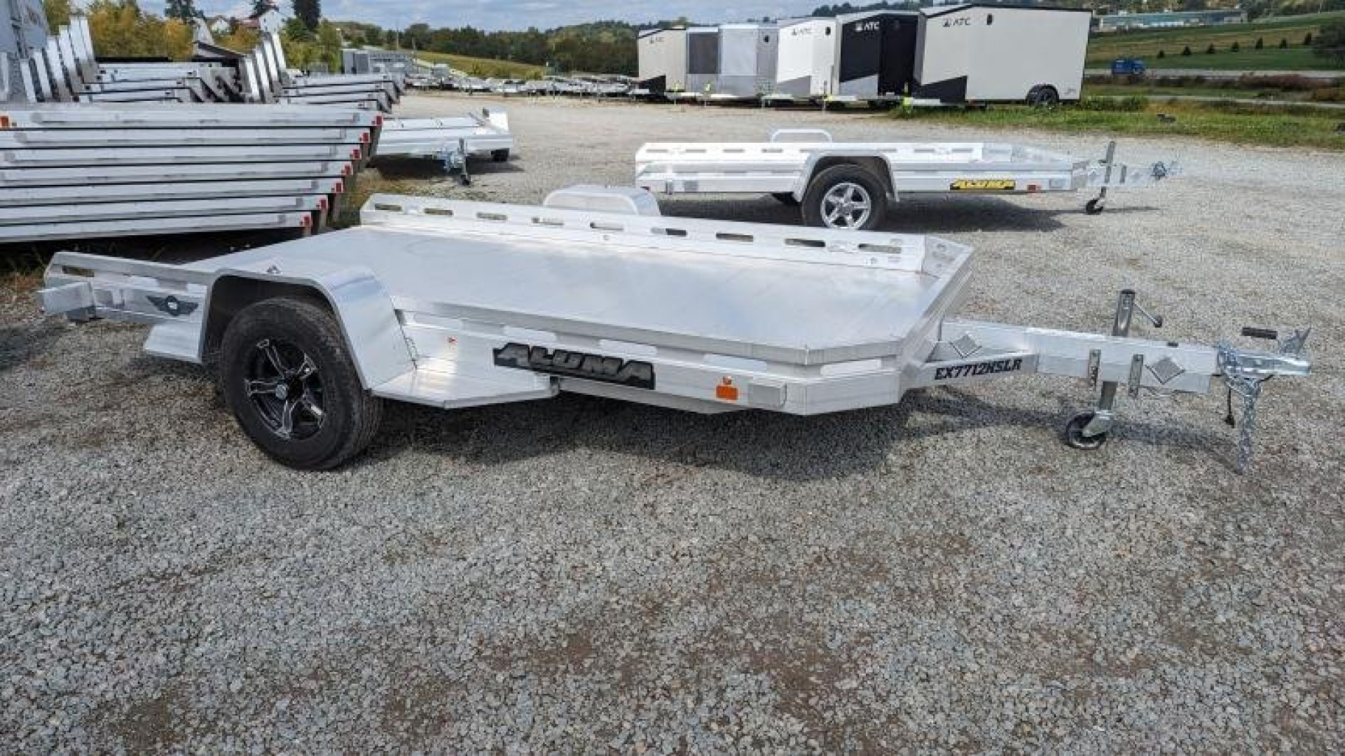New 2026 Aluma 6'5" x 12 HD Executive Series Utility w/ Slide Out Ramp