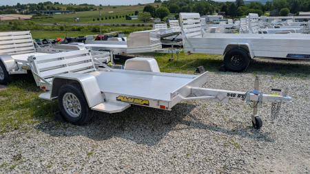 New 2026 Aluma 4'6  x 8 LW Utility Trailer w/ Bi-Fold Gate