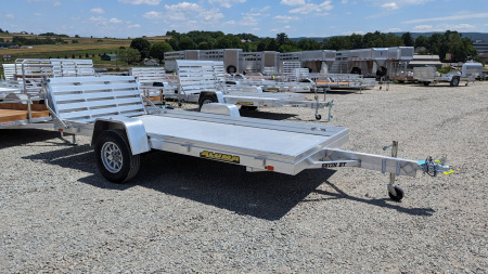 New 2026 Aluma 5'8 x 12 HD Utility Trailer w/ Bi-Fold Gate