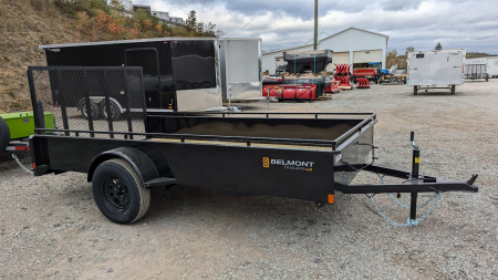 New 2026 Belmont 6x10 Solid Side Utility Trailer w/ Lay Flat Gate