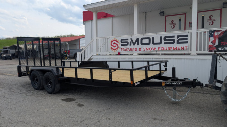New 2026 Belmont 7x18 Tube Top Utility Trailer w/ Split Gate