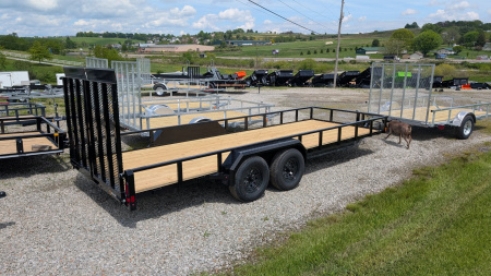 New 2026 Belmont 7x22 HD Tube Top Utility Trailer w/ Split Gate