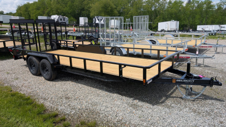 New 2026 Belmont 7x22 HD Tube Top Utility Trailer w/ Split Gate