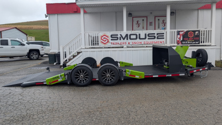 New 2026  FlatTrak  by Belmont 7x18 Hydraulic Car Hauler w/ Hydraulic Jack