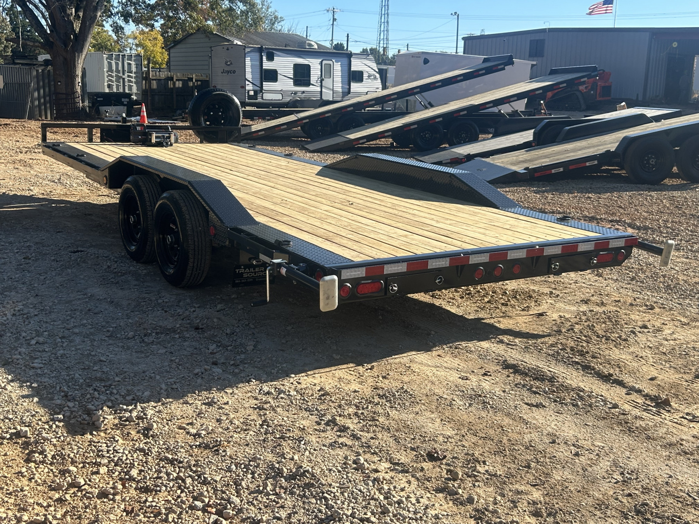 New 2026 PJ Trailers 7x20 TA 10k B5 Driveover Car Hauler Equipment Trailer