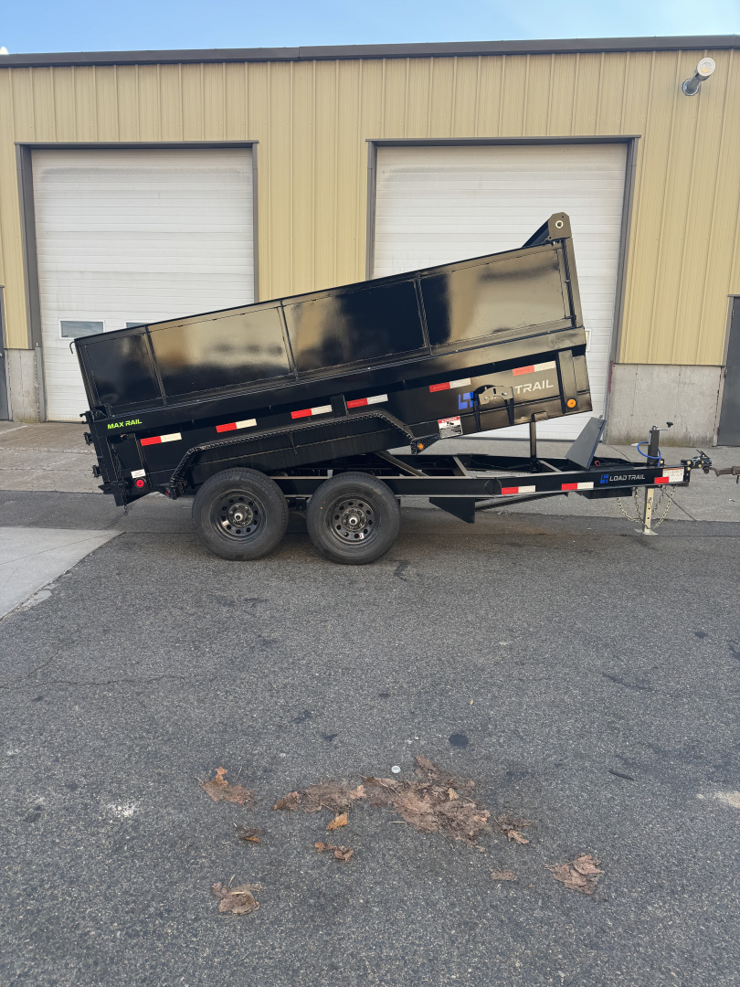 New 2026 Load Trail DE72X12 Dump Trailer Ramps & Tarp 24" Solid Metal Sides