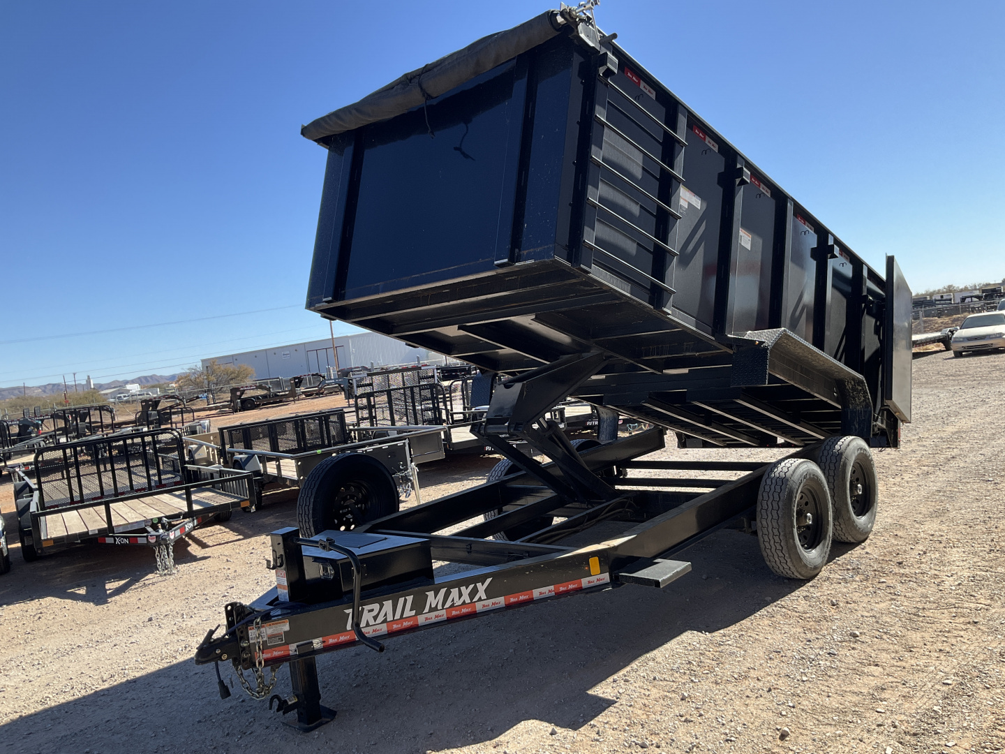 Used 2024 Trail Maxx 7'x14' Dump w/ 48" Sides