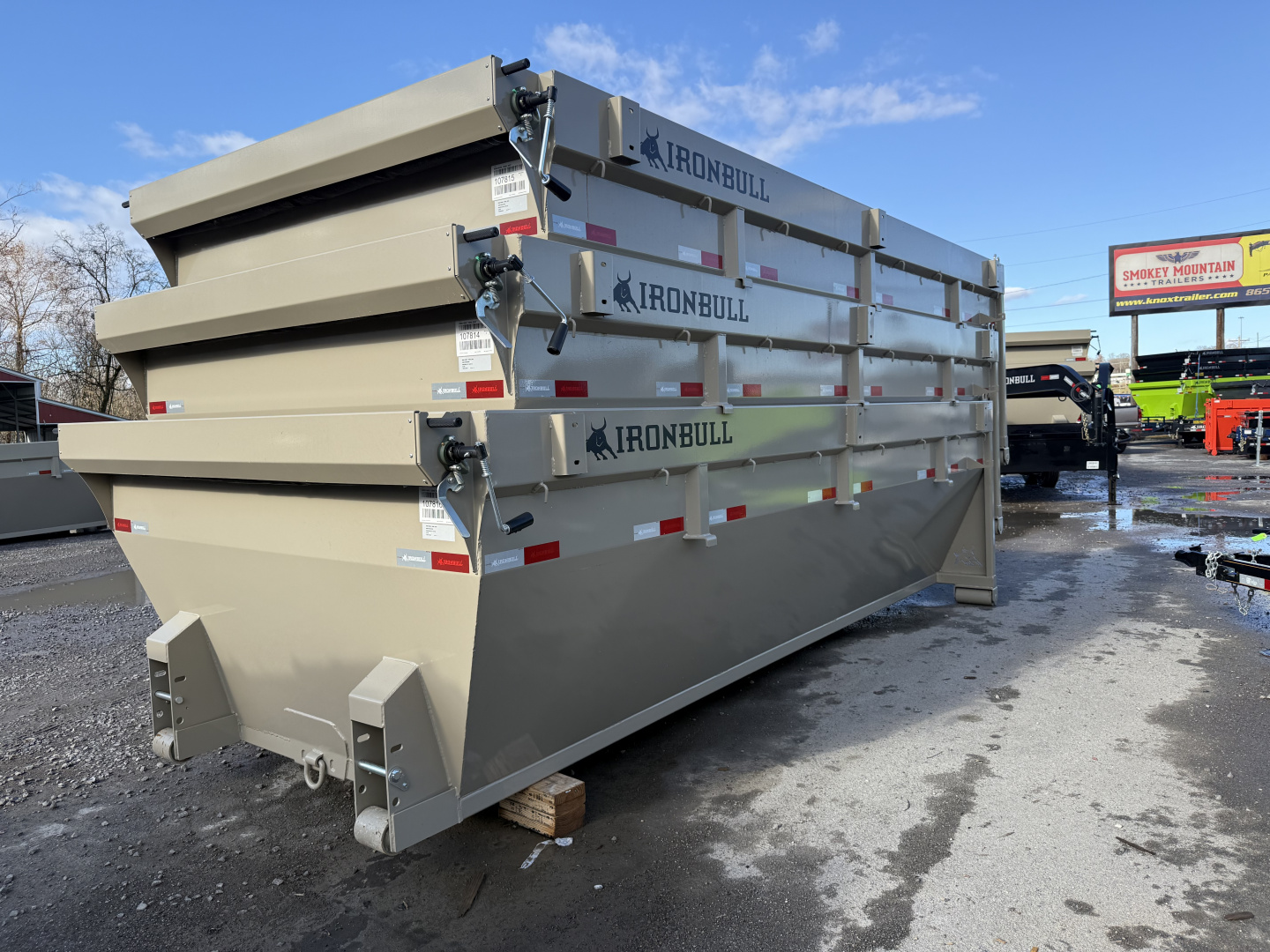 New 2026 Iron Bull RB 83X16 ROLL OFF BIN Dump Bodies