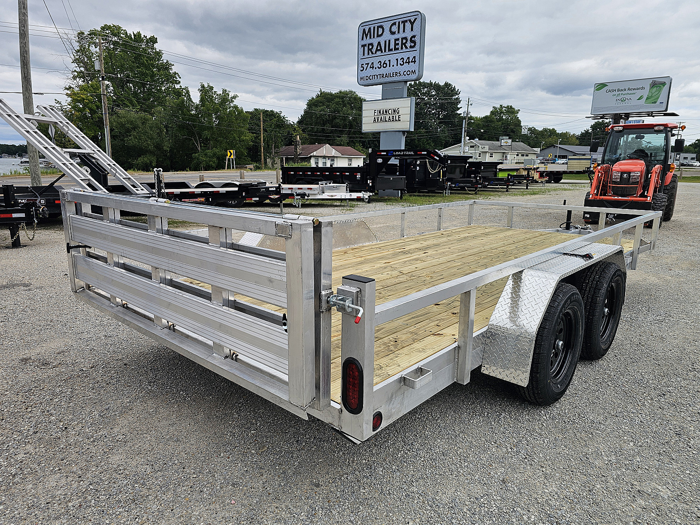 New 2026 ALUMINUM 83X16 UTILITY TRAILER TANDEM AXLE 7000GVWR TORSION Utility Trailer