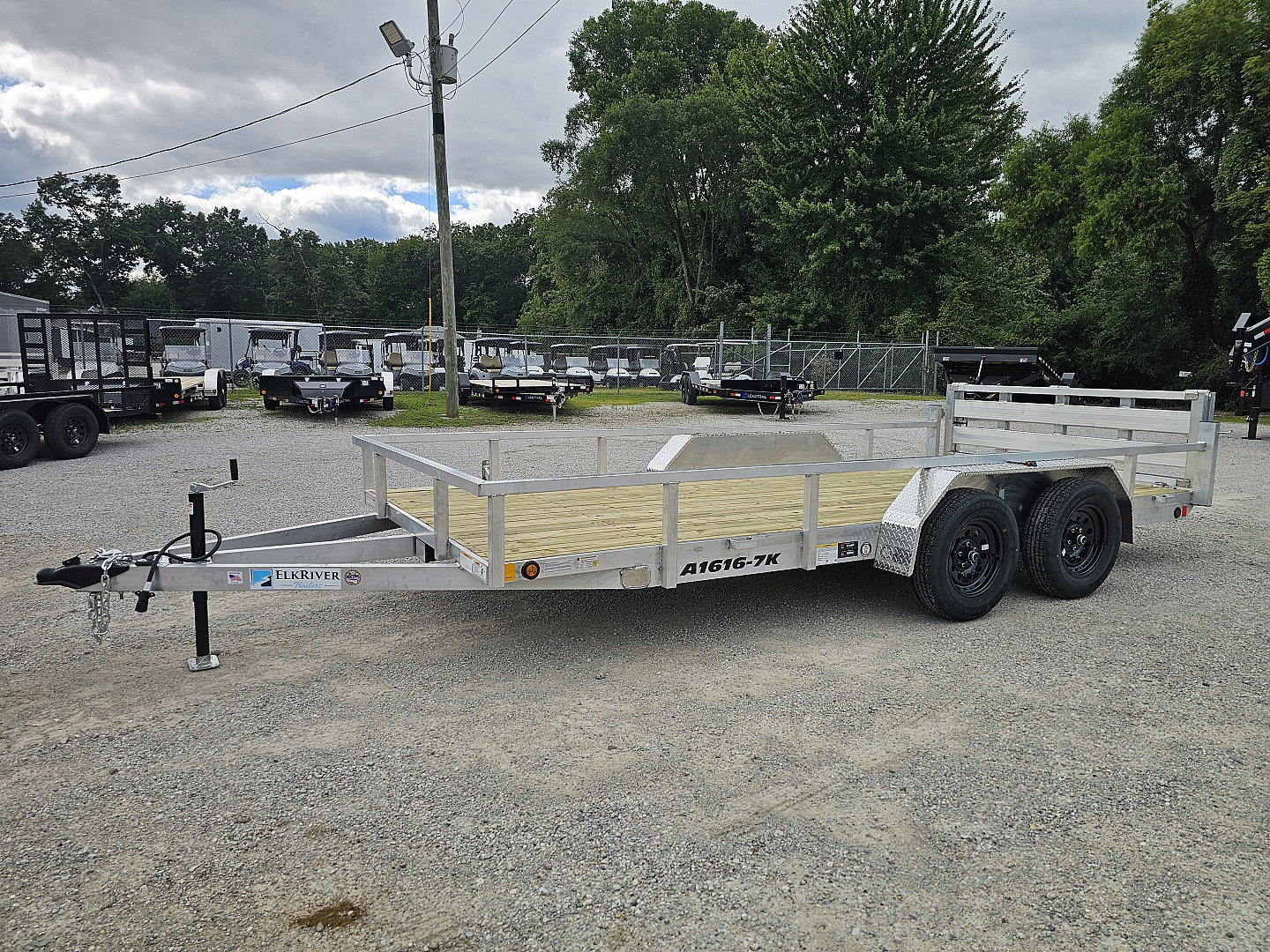 New 2026 ALUMINUM 83X16 UTILITY TRAILER TANDEM AXLE 7000GVWR TORSION Utility Trailer