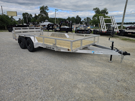 New 2026 ALUMINUM 83X16 UTILITY TRAILER TANDEM AXLE 7000GVWR TORSION Utility Trailer