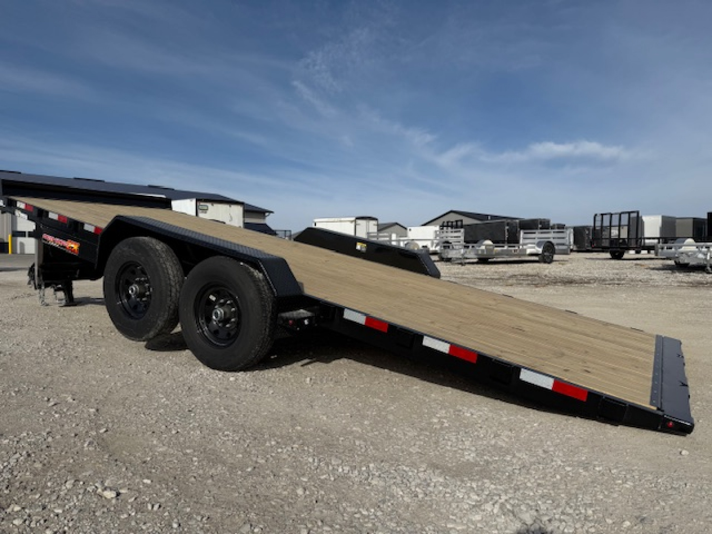New 2026 H&H Black 82"X20' 14K Electric Tilt Speed Loader Car Hauler Trailer