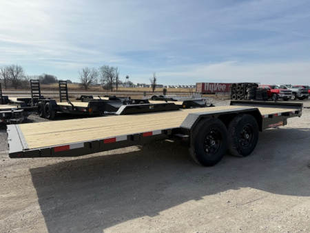 New 2026 H&H Black 82"X20' 14K Electric Tilt Speed Loader Car Hauler Trailer