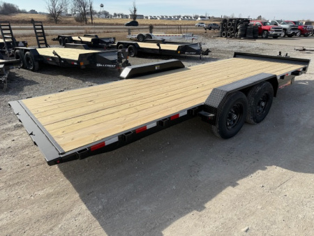 New 2026 H&H Black 82"X20' 14K Electric Tilt Speed Loader Car Hauler Trailer