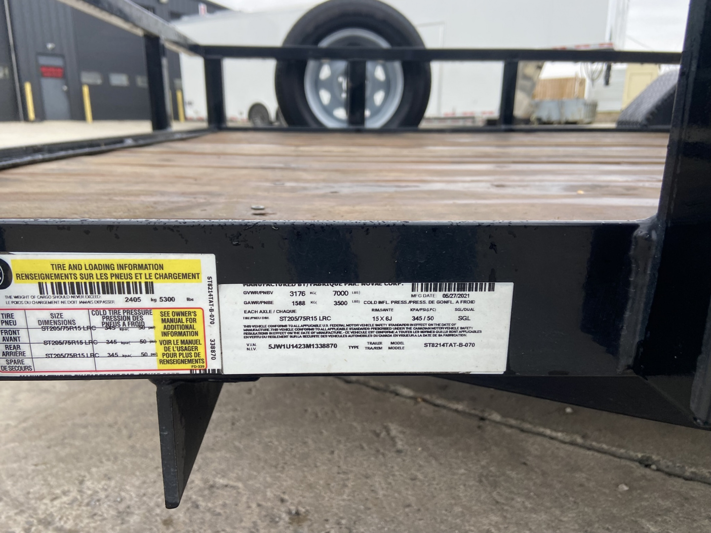 Used 2021 Sure-Trac Equipment Trailer 14'