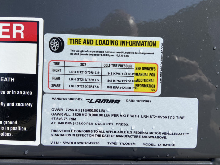 New Lamar Dump Trailer 16'