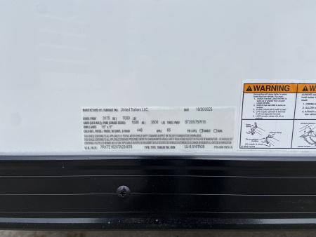 New United UJ Cargo Enclosed Trailer 16'