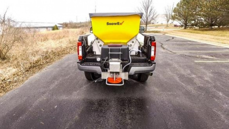 New SnowEx 3.5CY HELIXX Poly Hopper Spreader **w/Tarp, Work Light, & Vibrator