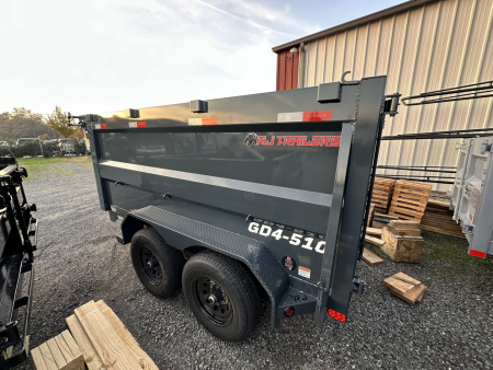 New 2026 R & J Trailers Inc D4-5X10 25 Dump Trailer