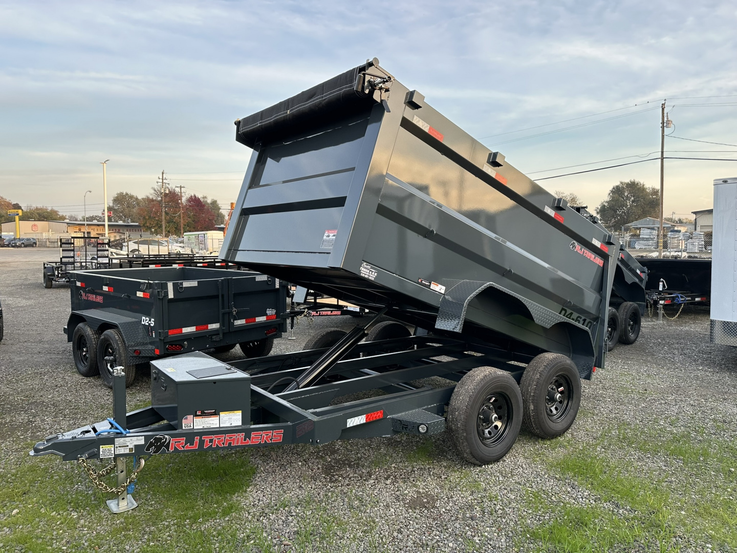 New 2026 R & J Trailers Inc D4-6X10 25 Dump Trailer