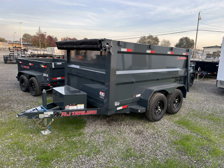 New 2026 R & J Trailers Inc D4-6X10 25 Dump Trailer