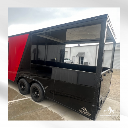 New 8.5X20TA Red & Black Concession Porch Trailer