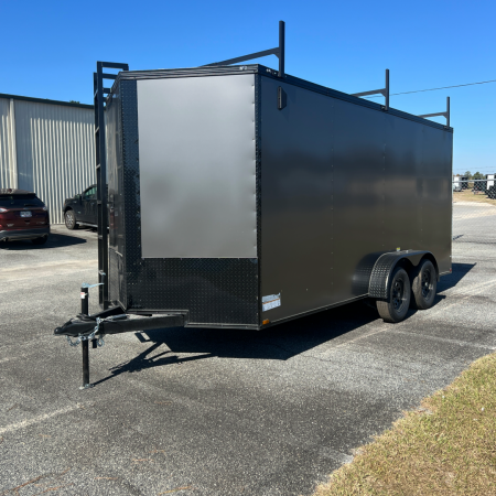 New 7X16TA Charcoal Standard Work Trailer