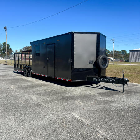 New 8.5X32TA Charcoal Hybrid Trailer